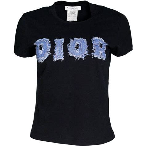 christian dior black logo tee|Christian Dior long sleeve shirt.